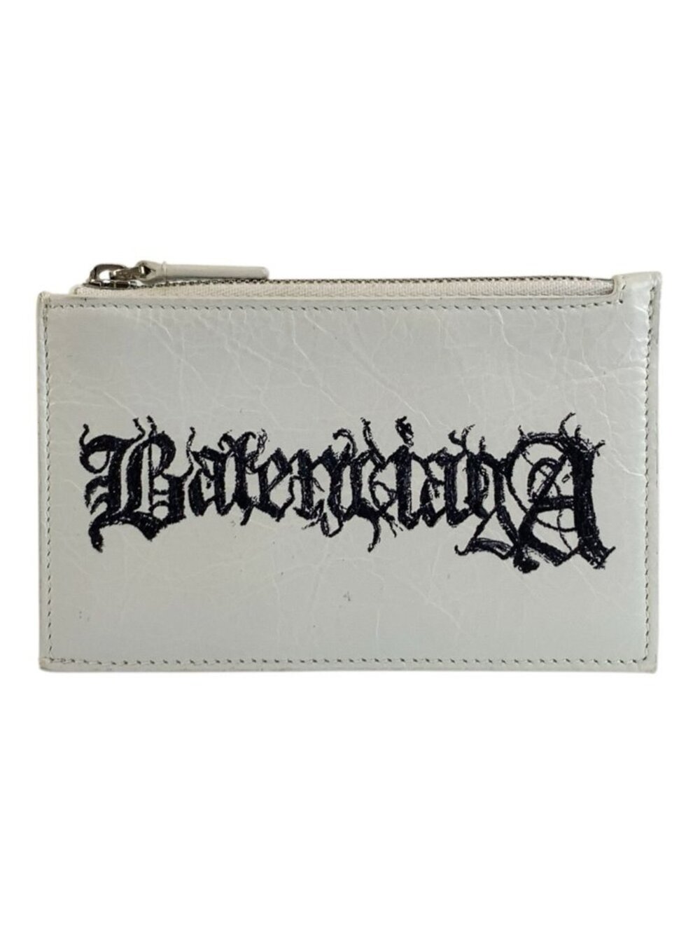 Balenciaga Cash DIY Metal White Coin Purse Card Case Fragment